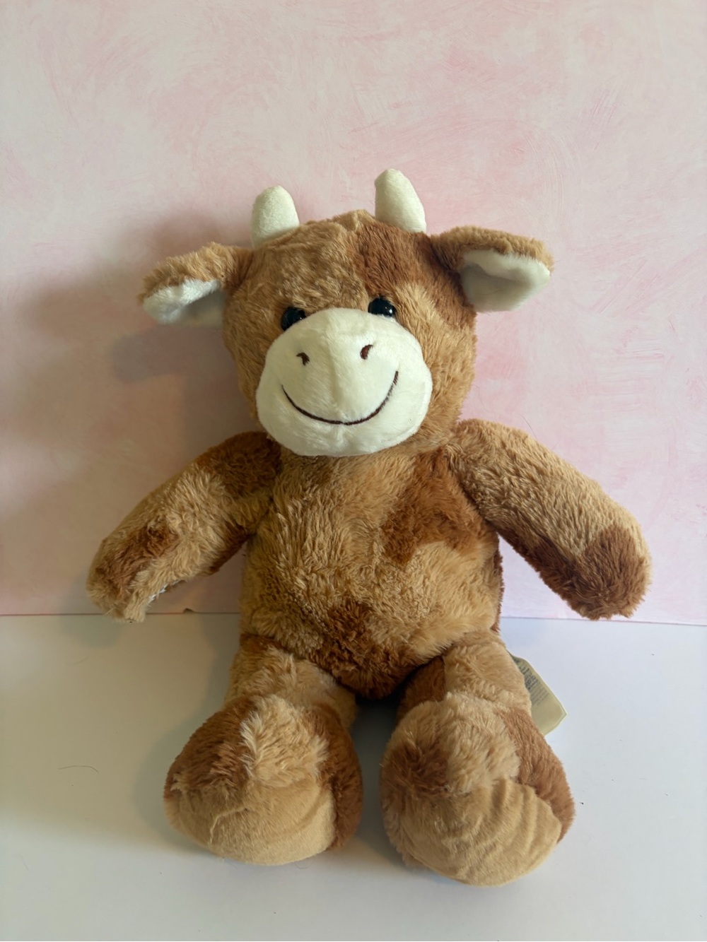 Build a bear brown color cow plush